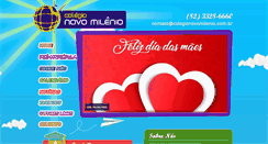 Desktop Screenshot of colegionovomilenio.com.br