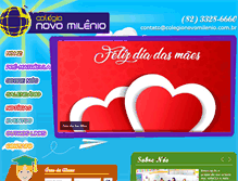 Tablet Screenshot of colegionovomilenio.com.br